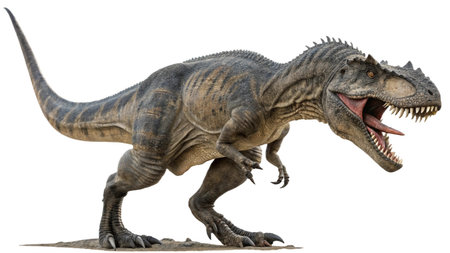 Dinosaur T-rex isolated on white background. 3D illustration.の写真素材