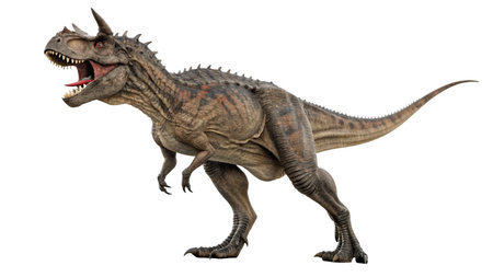 3D rendering of a dinosaur isolated on white background