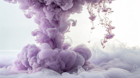 Splash of ink in water. Ink swirling in water. Abstract background