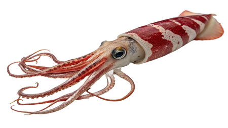 Squid isolated on a white background. Clipping path included.