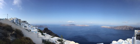 Santorini Romantic Island Greeceの写真素材
