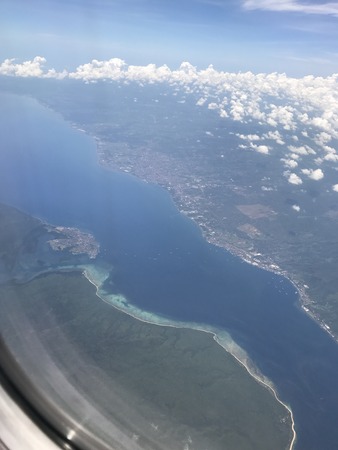 Airplane River Viewの写真素材