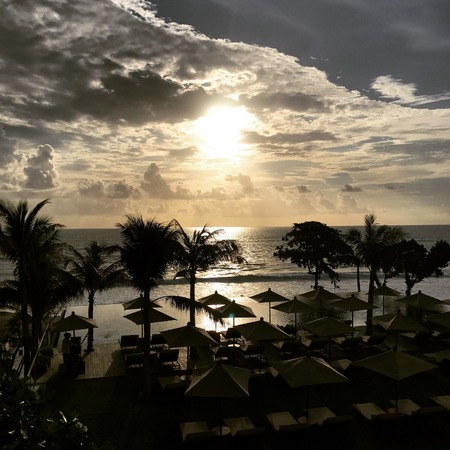 Sea Beach Sunset View
