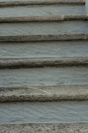 old mediterranean stair staircase front view close up