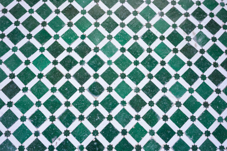 mosaic floor design pattern structure with clear geometric linesの写真素材