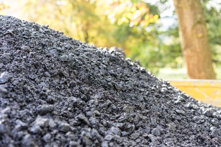 black street concrete cement close up for road construction