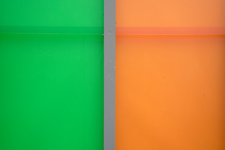 orange green wall backgroundの写真素材