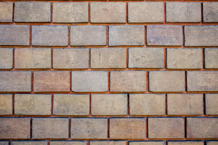old vintage brick wall, full frame backgroundの写真素材