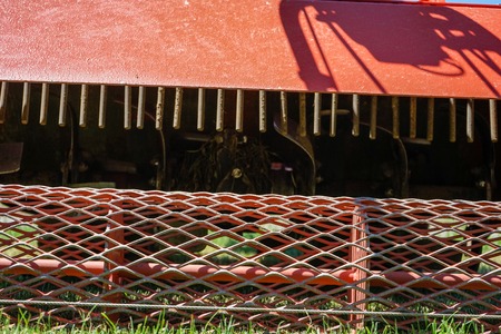 abstract view of gardening tool for mowing lawnの写真素材