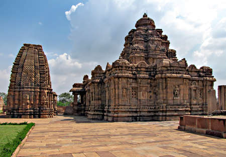 Sangamesvara or Vijesvara stone temple ,in Pattadakal temple complex, Karnataka, India.の写真素材