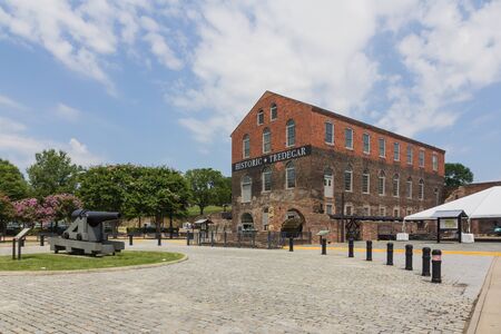 RICHMOND, VIRGINIA, USA - JUNE, 2016: Historic Tredegar building, American Civil War Museum in...