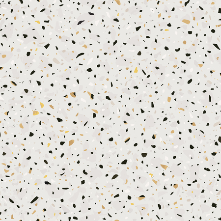 Terrazzo flooring seamless pattern in light grey colorのイラスト素材