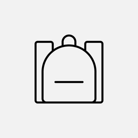 Backpack line icon design conceptのイラスト素材
