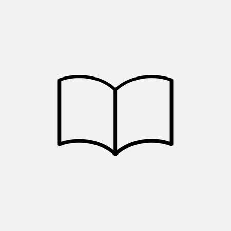 Book, library line icon design conceptのイラスト素材