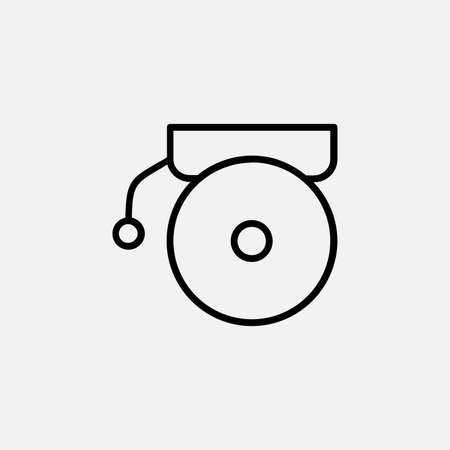 Alarm, timer line icon design conceptのイラスト素材