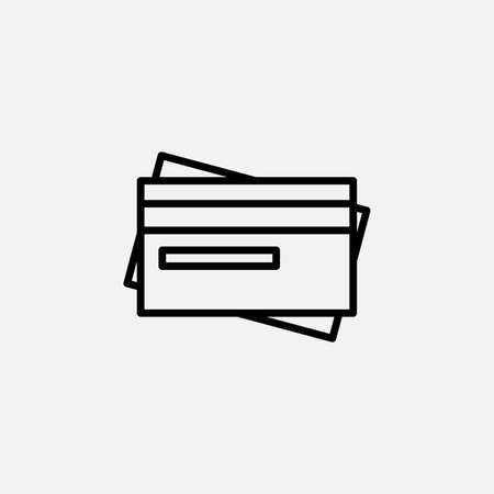 Credit card line icon design conceptのイラスト素材