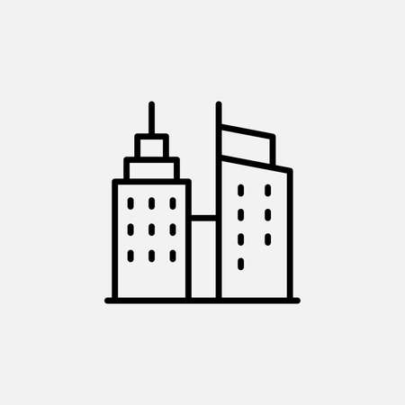 City, town, urban line icon design conceptのイラスト素材