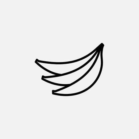 Banana, fruit, fresh line icon design conceptのイラスト素材