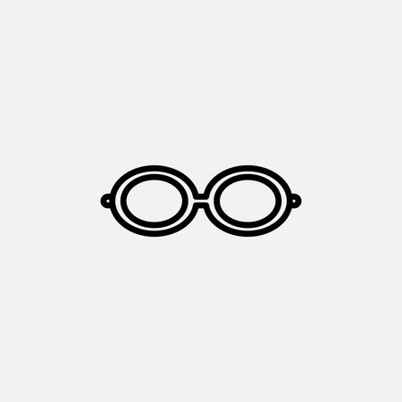 Glasses, eyeglasses line icon design conceptのイラスト素材