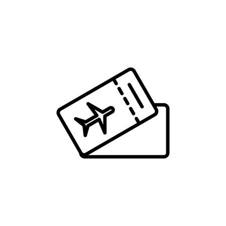 Ticket, Pass, Event, Voucher Line Icon Vector Illustration Template. Suitable For Many Purposes.のイラスト素材