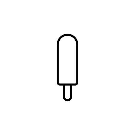 Ice cream Line Icon Vector Illustration Template. Suitable For Many Purposes.のイラスト素材