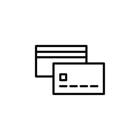 Credit, Card, Payment Line Icon, Vector, Illustration, Logo Template. Suitable For Many Purposes.のイラスト素材