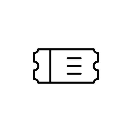 Ticket, Pass, Event, Voucher Line Icon, Vector, Illustration, Logo Template. Suitable For Many Purposes.のイラスト素材