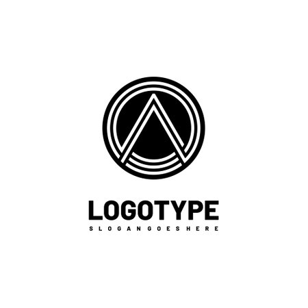 Modern initial AA logo letter simple and creative design conceptのイラスト素材