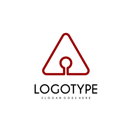 Modern initial AA logo letter simple and creative design conceptのイラスト素材