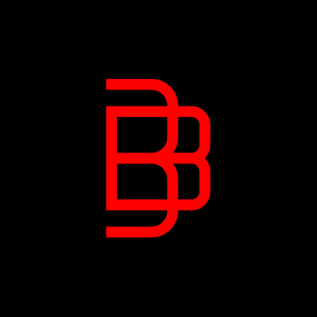 Modern initial BB logo letter simple and creative design conceptのイラスト素材