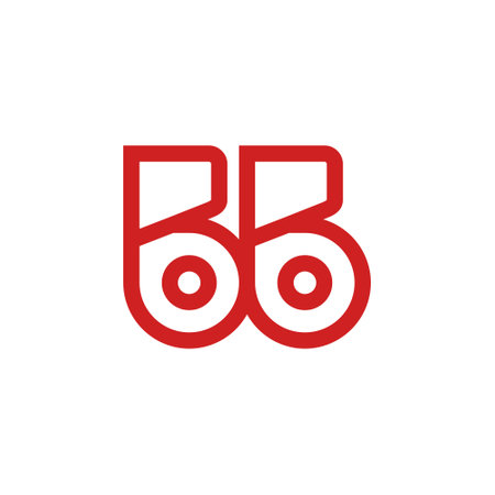 Modern initial BB logo letter simple and creative design conceptのイラスト素材