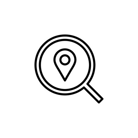 GPS, Map, Navigation, Direction Icon Design Concept For Web And UI, Simple Icon Suitable for Any Purposes.のイラスト素材