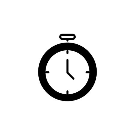 Clock, Timer, Time Icon Vector Illustration Logo Template. Suitable For Many Purposes.