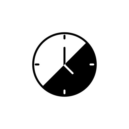 Clock, Timer, Time Icon Vector Illustration Logo Template. Suitable For Many Purposes.