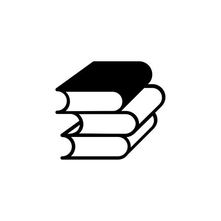 Book, Read, Library, Study Icon Vector Illustration Logo Template. Suitable For Many Purposes.のイラスト素材