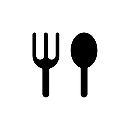 Restaurant, Food, Kitchen Icon Vector Illustration Logo Template. Suitable For Many Purposes.のイラスト素材