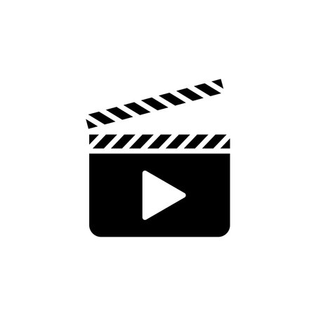 Video, Play, Film, Player, Movie Icon Vector Illustration Logo Template. Suitable For Many Purposes.のイラスト素材