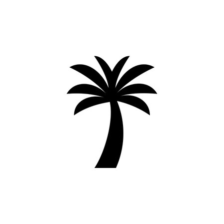 Palm, Coconut, Tree, Island, Beach Icon Vector Illustration Logo Template. Suitable For Many Purposes.のイラスト素材