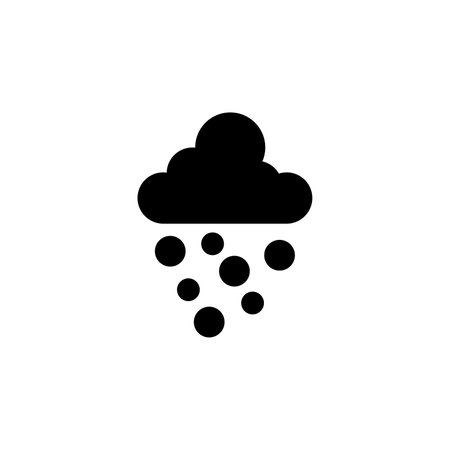 Winter, Snowfall, Snow, Snowflake Icon Vector Illustration Logo Template. Suitable For Many Purposes.のイラスト素材