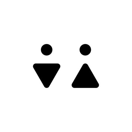 Gender, Sign, Male, Female, Straight Icon Vector Illustration Logo Template. Suitable For Many Purposes.のイラスト素材