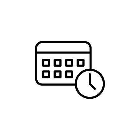 Calendar, Schedule, Date Icon Vector Illustration Logo Template. Suitable For Many Purposes.のイラスト素材