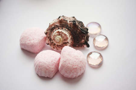 colored bubbling bombs for a relaxing star-shaped bathtub