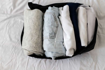 emigration. Preparing for travel, going on vacation, break, rest. business trip.の写真素材