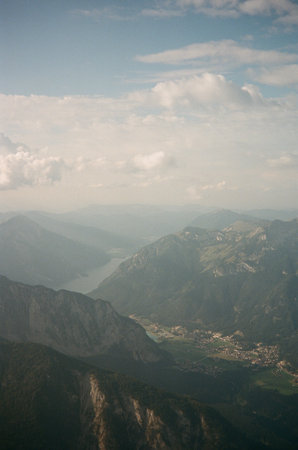 Tirol, Austria - film shots from the plane and down on the ground.の写真素材