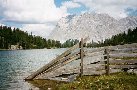 Tirol, Austria - film shots from the plane and down on the ground.の写真素材
