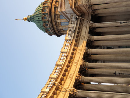 Detail of St. Isaac's Cathedral in St. Petersburg, Russiaの写真素材