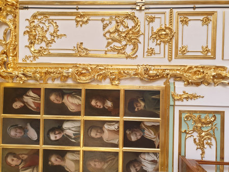 Interior of the State Hermitage, St. Petersburg, Russiaの写真素材