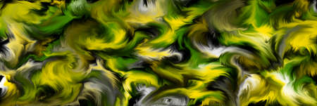 Abstract clouds. Multicolor dynamic background. Colored fluid explosion. 3d illustration.の写真素材