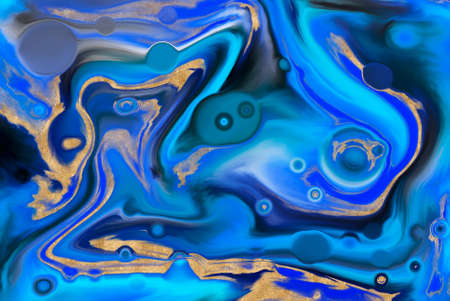 Abstract bacground. Multicolor Acrylic pour fluid art. 3d illustration.