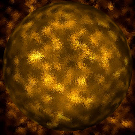 Fantasy sphere or planet isolated on white background. 3d illustration.